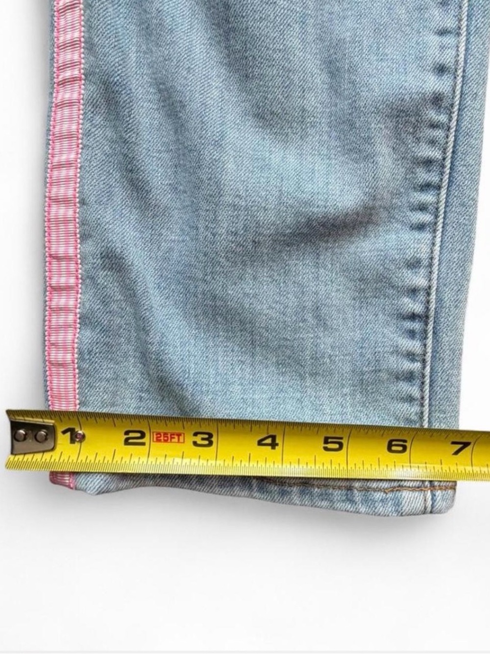 💕 Talbots Modern Ankle Jeans Women’s Sz 6 Girlhoodcore Cottagecore Summer Pink 💕 - Picture 6 of 8
